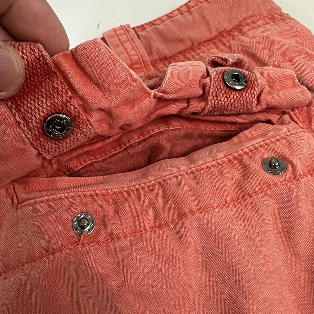 VTG‎ XRay Mens Herringbone Cargo Shorts 40 X 15 Faded Red Military Skater Y2K - Picture 3 of 16